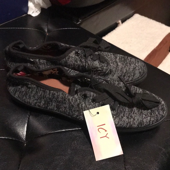 ICY sneakers with laces black & gray - Picture 3 of 6